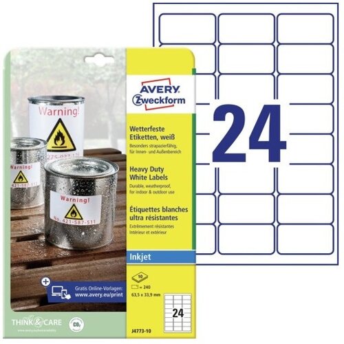 Etikete zweckform j4773 1/10 63,5x33,9 mm ZWECKFORM1 Cene