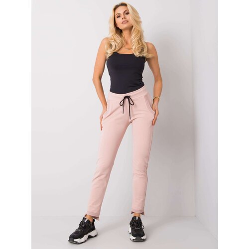 Fashion Hunters Powder pink women´s sweatpants Slike