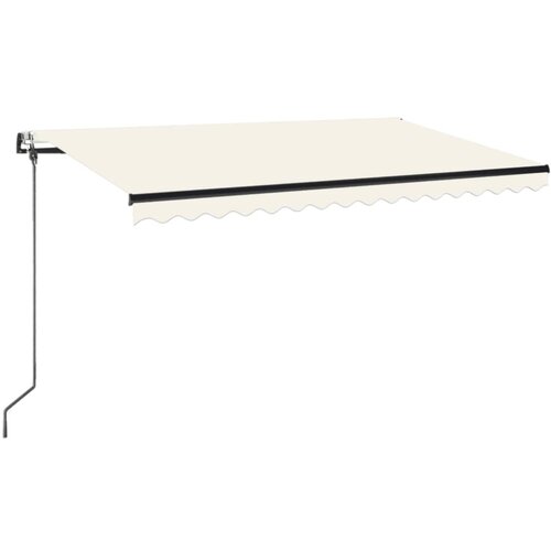  Automatska tenda sa senzorom za vjetar LED 450 x 350 cm krem Slike