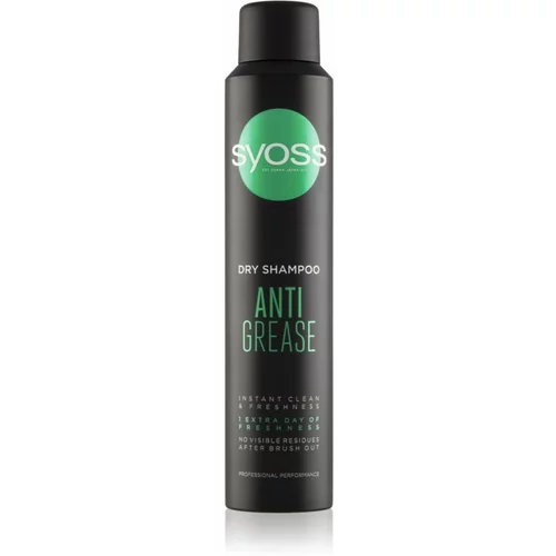 Syoss Anti Grease suhi šampon za hitro mastne lase 200 ml