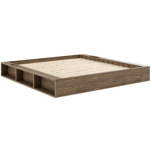 Karup Design Smeđi bračni krevet s podnicom 180x200 cm Ziggy - Slike