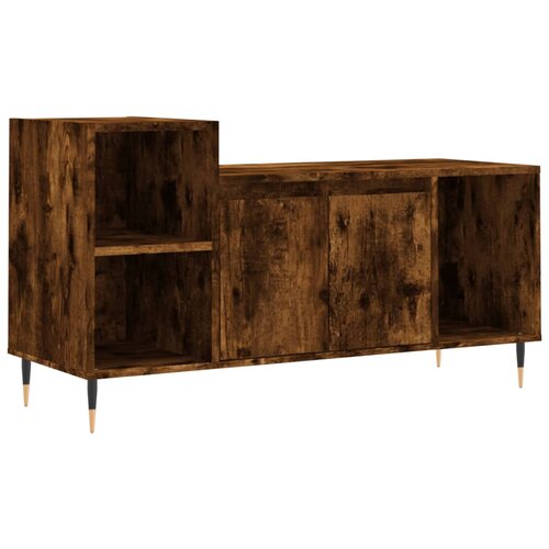 Maison Chic TV omarica - TV stojalo - Televizijska omarica dimljeni hrast 100x35x55 cm inženirski les, (21701108) Cene