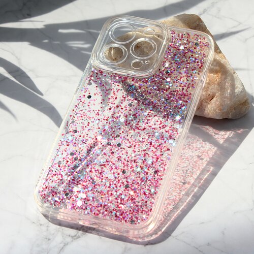 Torbica glitter za iphone 13 pro 6.1 ljubicasta Slike