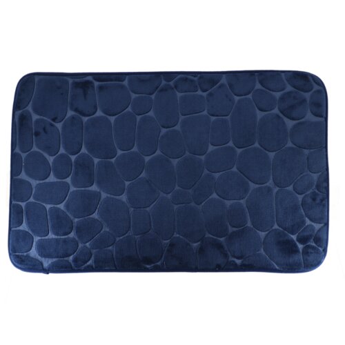 Tendance kupaonski tepih pebble 50&times;80 cm memorijska pjena, tamno plavi Cijene