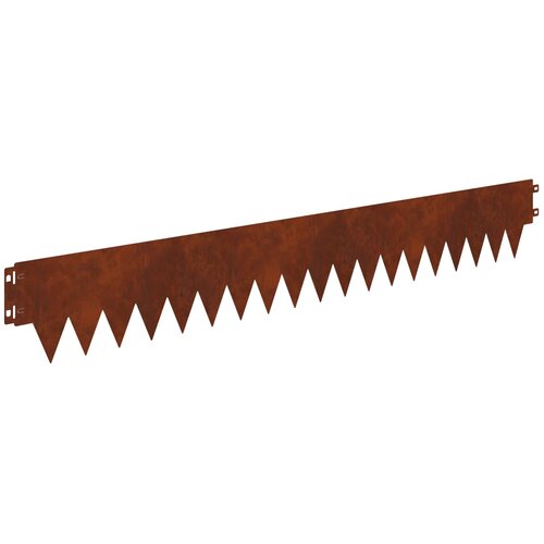 vidaXL Robovi trave 50 pcs 103 x 15 cm jeklo Rjav, (5000301756) Cene