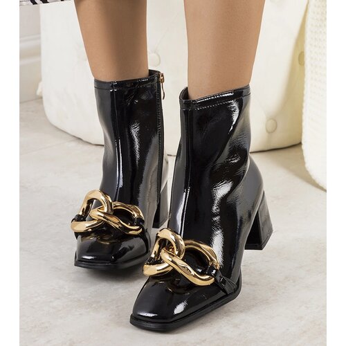 Gemre Black patent ankle boots Milanel Cijene