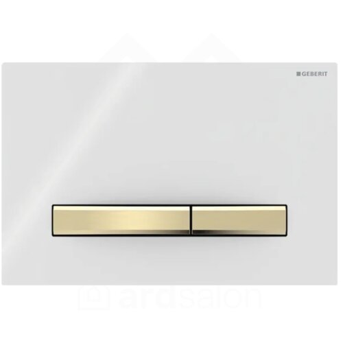 Geberit Sigma50 Square tipka za dvokoličinsku tehniku ispiranja bela/mesing 115.672.11.2 Cene