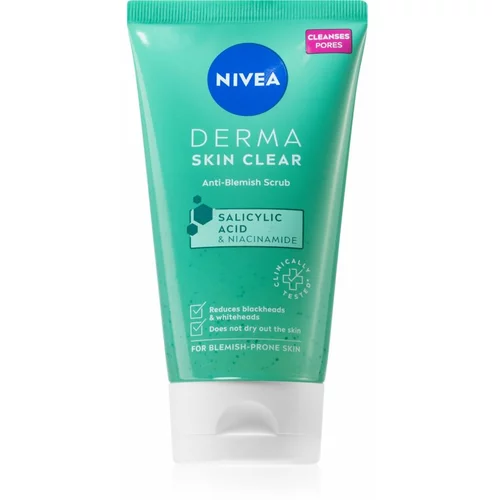 Nivea Derma Skin Clear čistilni piling za obraz 150 ml