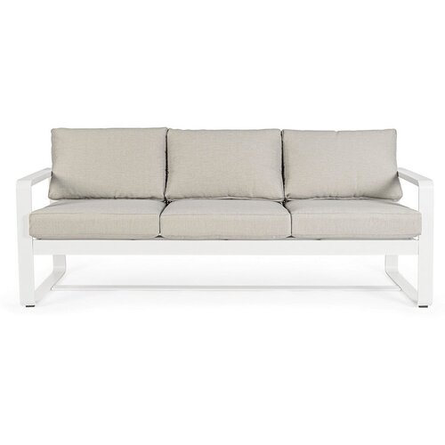 BIZZOTTO Bijela vrtna sofa aluminijska Merrigan – Cijene