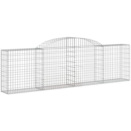  Lučne gabionske ko&amp;scaron;are 12 kom 300x30x80/100cm pocinčano željezo Slike