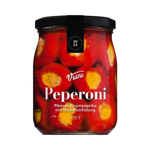 Viani Alimentari PEPERONI - Češnjeva paprika s tuninim polnilom Cene
