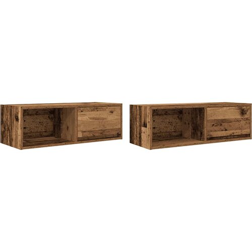 vidaXL TV omarica 2 kosa starinski les 80x31x25,5 cm inženirski les, (21829703) Cene