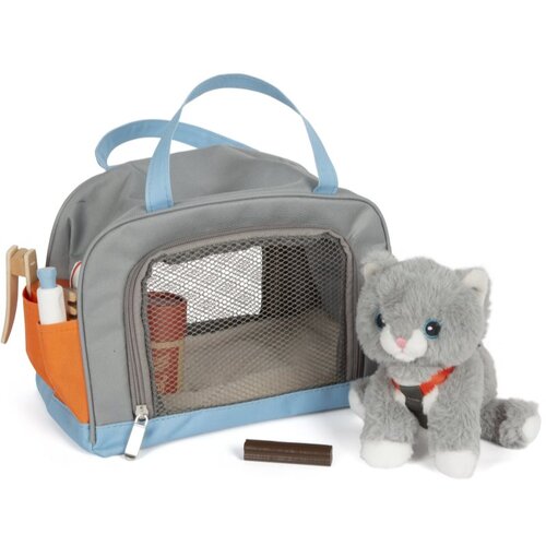 Small foot by Legler Small Foot Plush Cat Care Set Animals Pastel pli&amp;scaron;asta igrača 2y+ 1 kos Slike