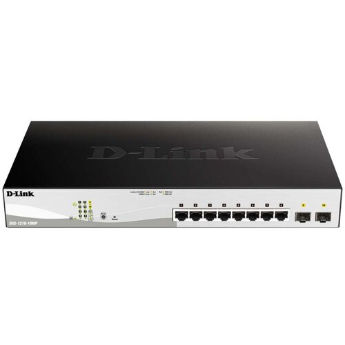 D-link DGS-1210-10MP Managed L2 Gigabit Ethernet (10 /100 /1000) Power over Ethernet (PoE) Black, Grey Cijene