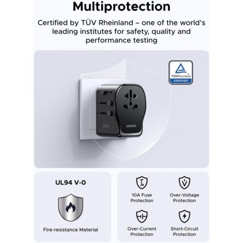 Ugreen 65W univerzalni potovalni adapter Cene