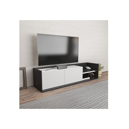 Hanah home tv polica krog anthracite white Slike