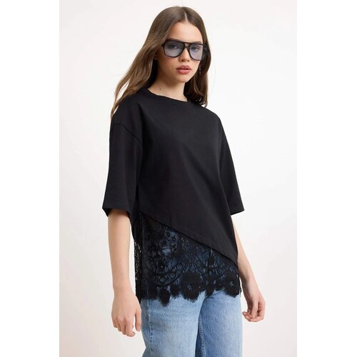 TRENDYOLMILLA Ženska majica TWOSS26TS00303, Crna Cene