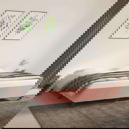  Posteljni okvir roza 180x200 cm žamet, (20794718) Slike