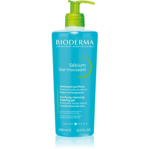 Bioderma Sébium gel moussant with pump gel za čišćenje mješovite kože 500 ml za žene Cijene