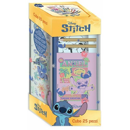  DECIJI SET ZA CRTANJE U KUTIJI STITCH 25 PCS LST0583 Slike