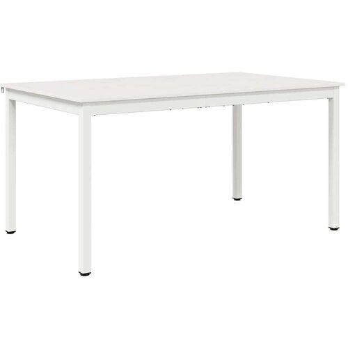  Stol za objedovanje Bijelo 150 x 90 x 75 cm Čvrsto borovo drvo Slike