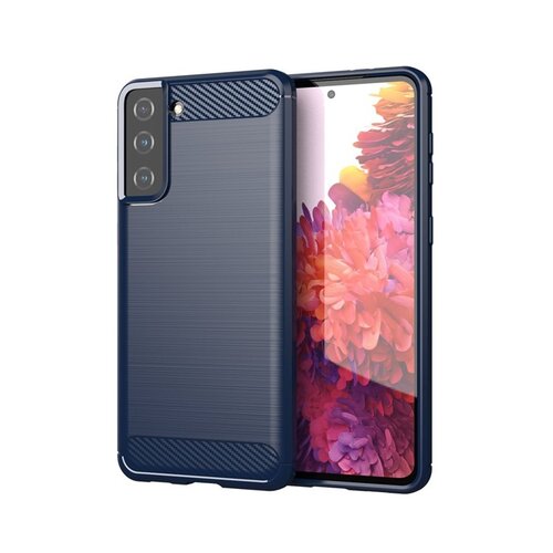  Ovitek za Samsung Galaxy S21 Plus 5G, temno moder, karbonski Cene