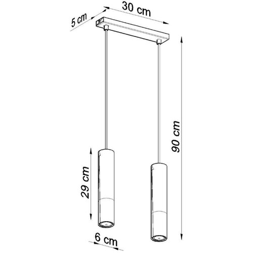  Sollux SL.0953 - Luster na sajli LOOPEZ 2xGU10/10W/230V crna/zlatna Slike