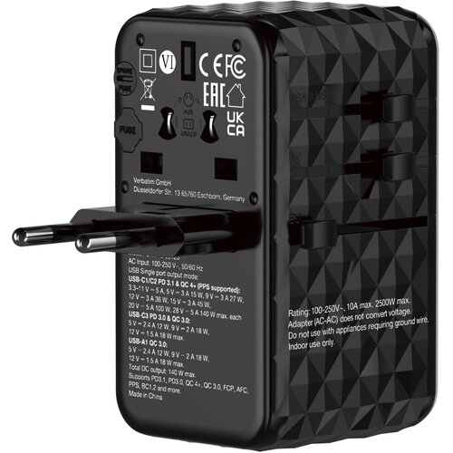 Verbatim Univerzalni potovalni adapter 32125 UTA-10 WORLD TO WORLD, (5000300800) Cene