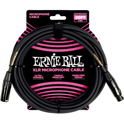 Ernie Ball 6388 Crna 6,1 m