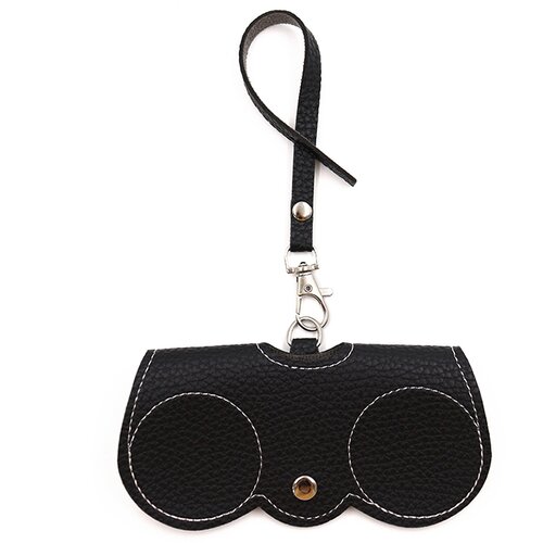 INF Prenosna usnjena torbica za sončna očala etui s paščkom Black, (21537046) Cene