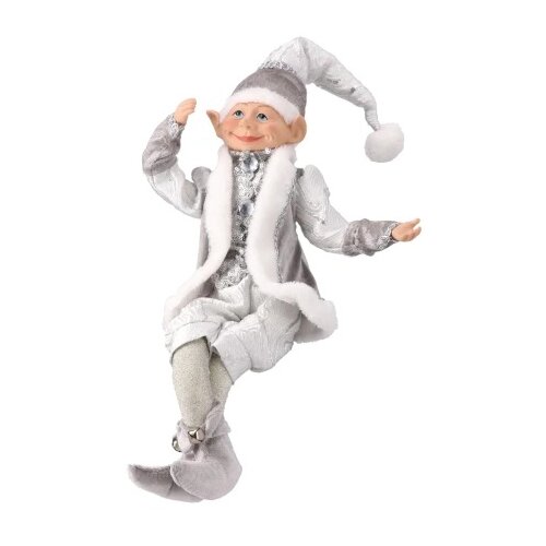  Festa ralphie novogodi&amp;scaron;nja dekoracija patuljak srebrna 43cm ( 740058 ) Slike