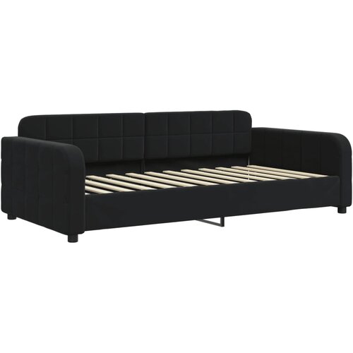  Dnevni krevet s madracem crni 100 x 200 cm bar&amp;scaron;unasti Slike