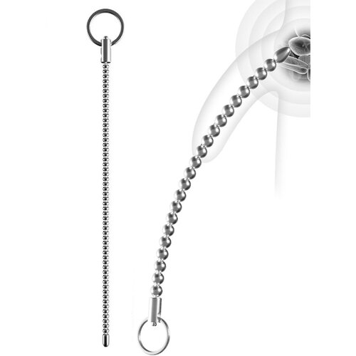 SuperLove Stainless Steel Urethral Sound Bendable Beads 6mm Slike