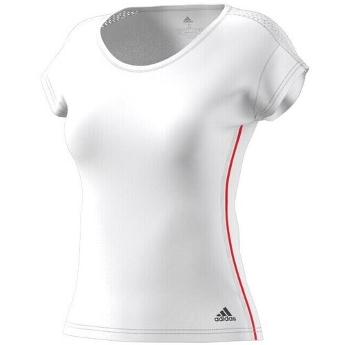 Adidas Majice s kratkimi rokavi Barricade 18 Bela Cene