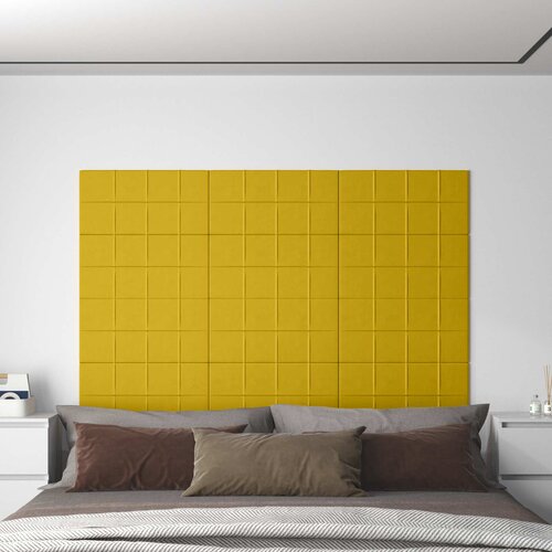  Zidna uzglavlja 12 pcs Žuta 60 x 30 cm Bar&scaron;un Cijene