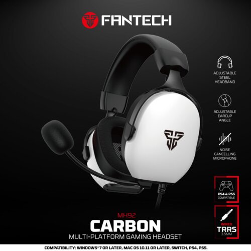 Fantech slu&amp;scaron;alice gaming MH92 carbon crne Slike