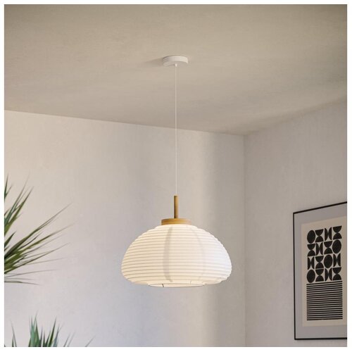 Eglo 44064 -  visilica na sajli summerhill 1xE27/40W/230V prečnik 40 cm bela/bež Cene