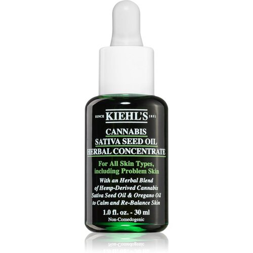 Kiehls Cannabis Sativa Seed Oil Herbal Concentrate pomirjajoči oljasti serum za vse tipe kože, vključno z občutljivo kožo 30 ml Cene