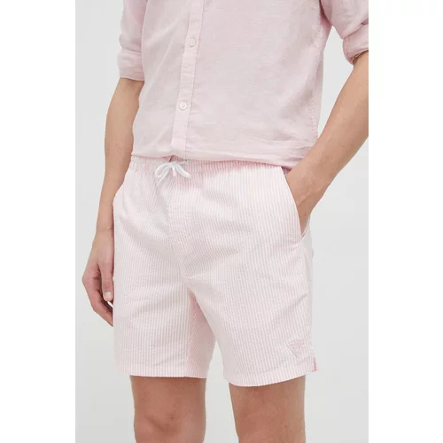 Guess Kopalne kratke hlače roza barva