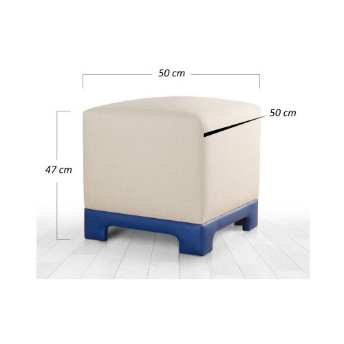 Atelier Del Sofa tabure lenover cream blue Slike