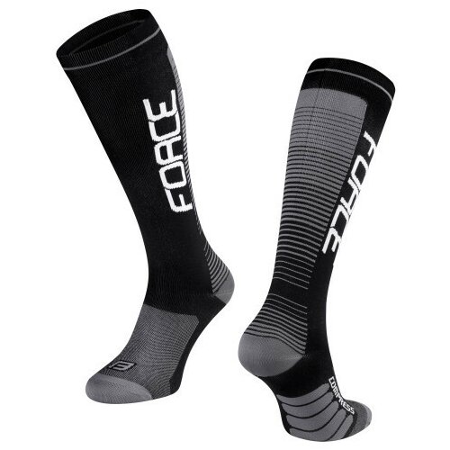 Force čarape compress, crno-sive s-m / 36-41 ( 9011905 ) Slike