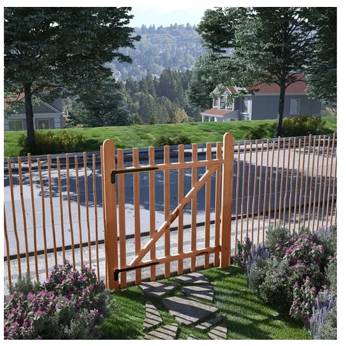  Enojna vrata za ograjo impregnirana leska 100x120 cm