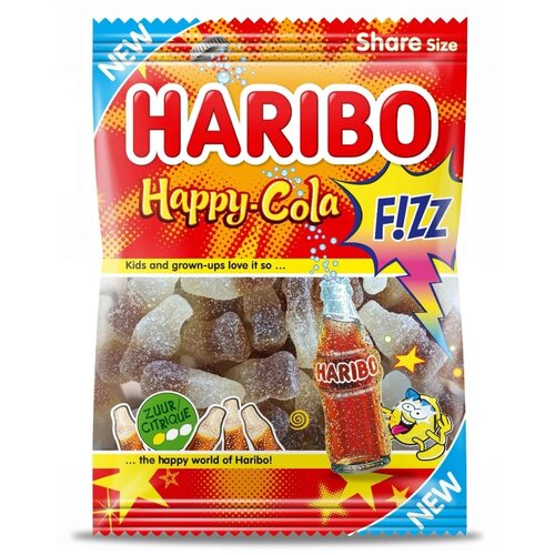 Haribo Gumene bombone happy cola fizz 100g Cene