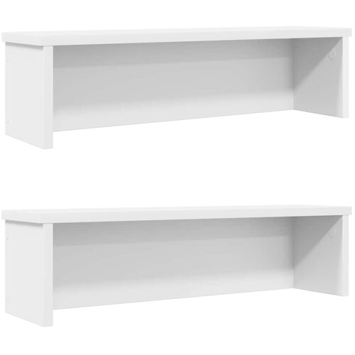  Kuhinjski stalci koji se mogu složiti 2 kom bijeli 50x15x16 cm Slike
