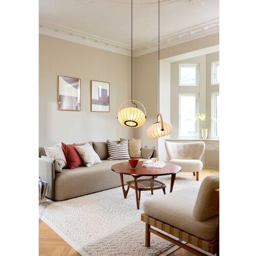 Halo Design 746361 - Visilica na sajli DC, 1xE27/40W/230V, prečnik 40 cm, zelena/hrast Slike