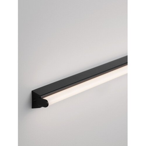 Nova Luce Mat črna aluminijasta LED stenska svetilka Endo &amp;ndash; Slike