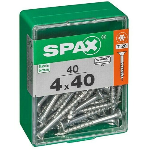 SPAX Univerzalni vijak T-Star plus (&amp;Oslash; x D: 4 x 40 mm, Povr&amp;scaron;ina WIROX, T-Star plus, 40 Kom.) Slike