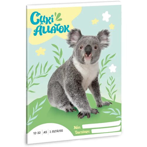 Ars Una slatke životinje - koala bilježnica za 3. razred, A/5 linije Cene