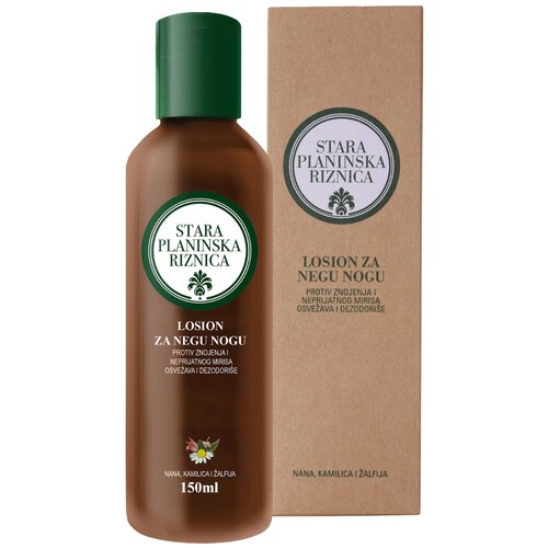 Stara planinska riznica losion za negu nogu protiv znojenja i neprijatnog mirisa, 150ml Slike
