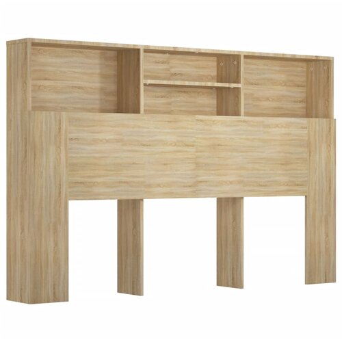 Maison Chic vzglavna omarica - nočna omarica - posteljna omarica sonoma hrast 160x19x103,5 cm, (21670699) Slike